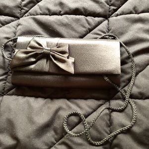 Black Satin Clutch